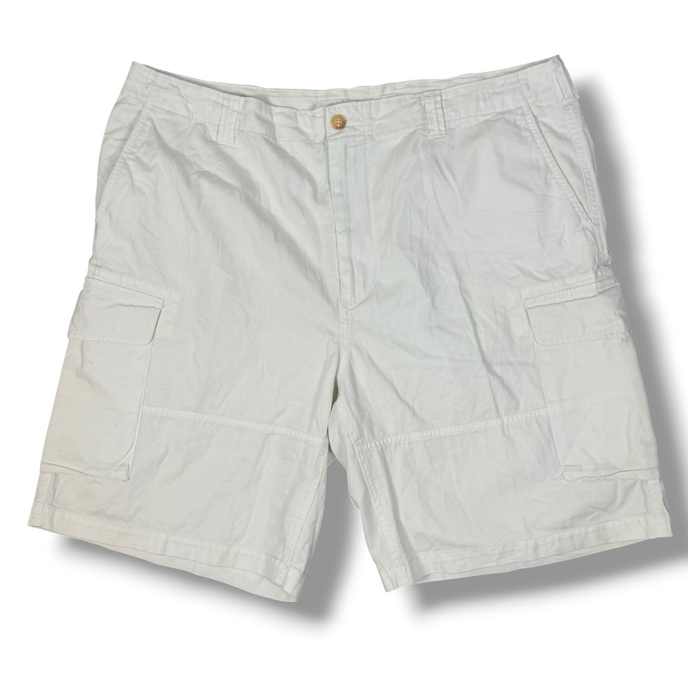 Polo Ralph Lauren Cargo‎ Shorts Mens 40 White Relaxed Fit Cotton Classic Utility